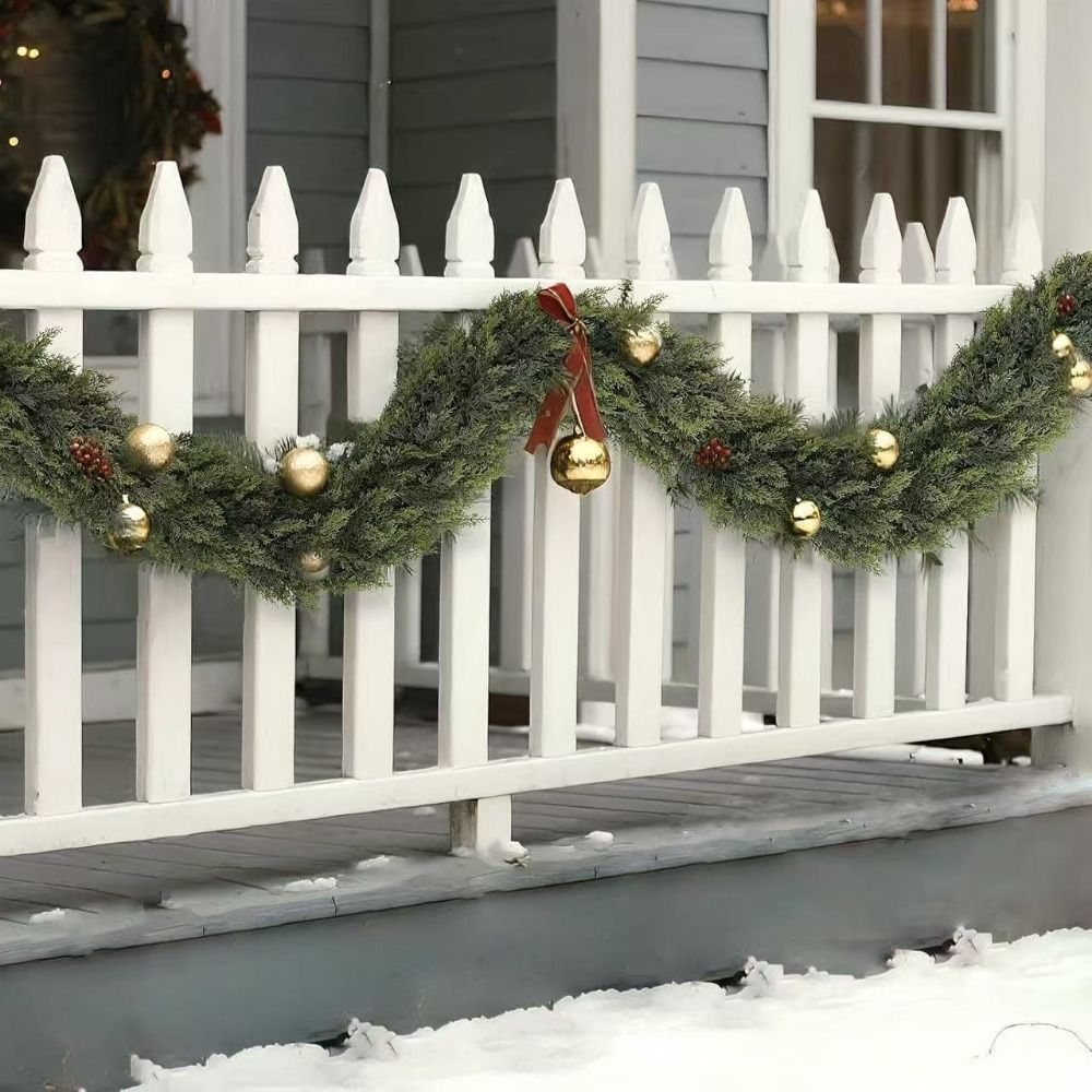 Christmas Wreath Fake - Rangkaian Daun Pinus Norfolk Buatan 1.8/2.7m