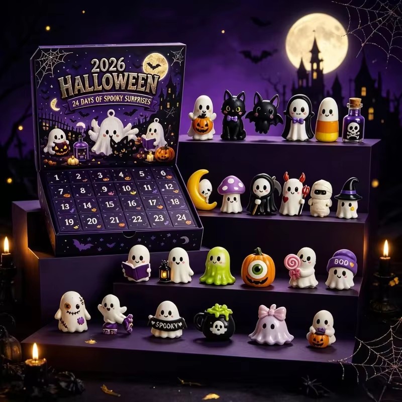 Advent Calendar Gift - Kalender Advent Halloween BARU, Kotak Hitung