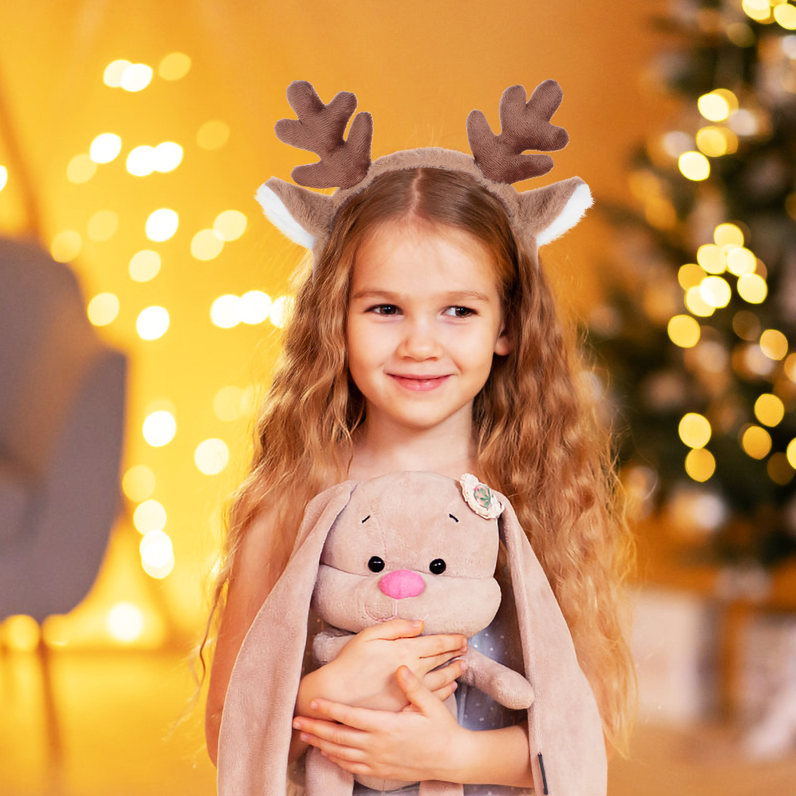 Reindeer Antlers Headband - Bando Natal Tanduk Rusa Telinga Rusa