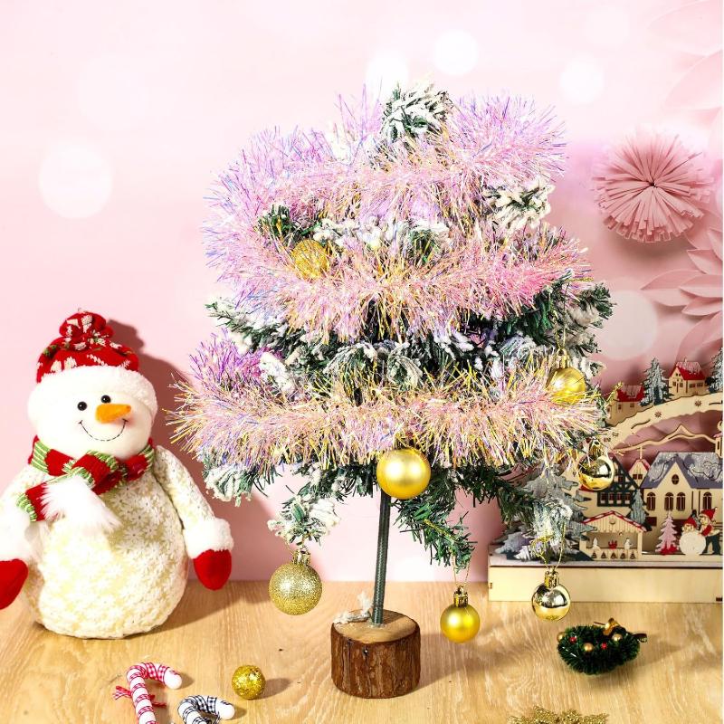 1/3/5PCS 2M Garland Natal Pink - Tinsel Garland Decoration ulasan dan harga