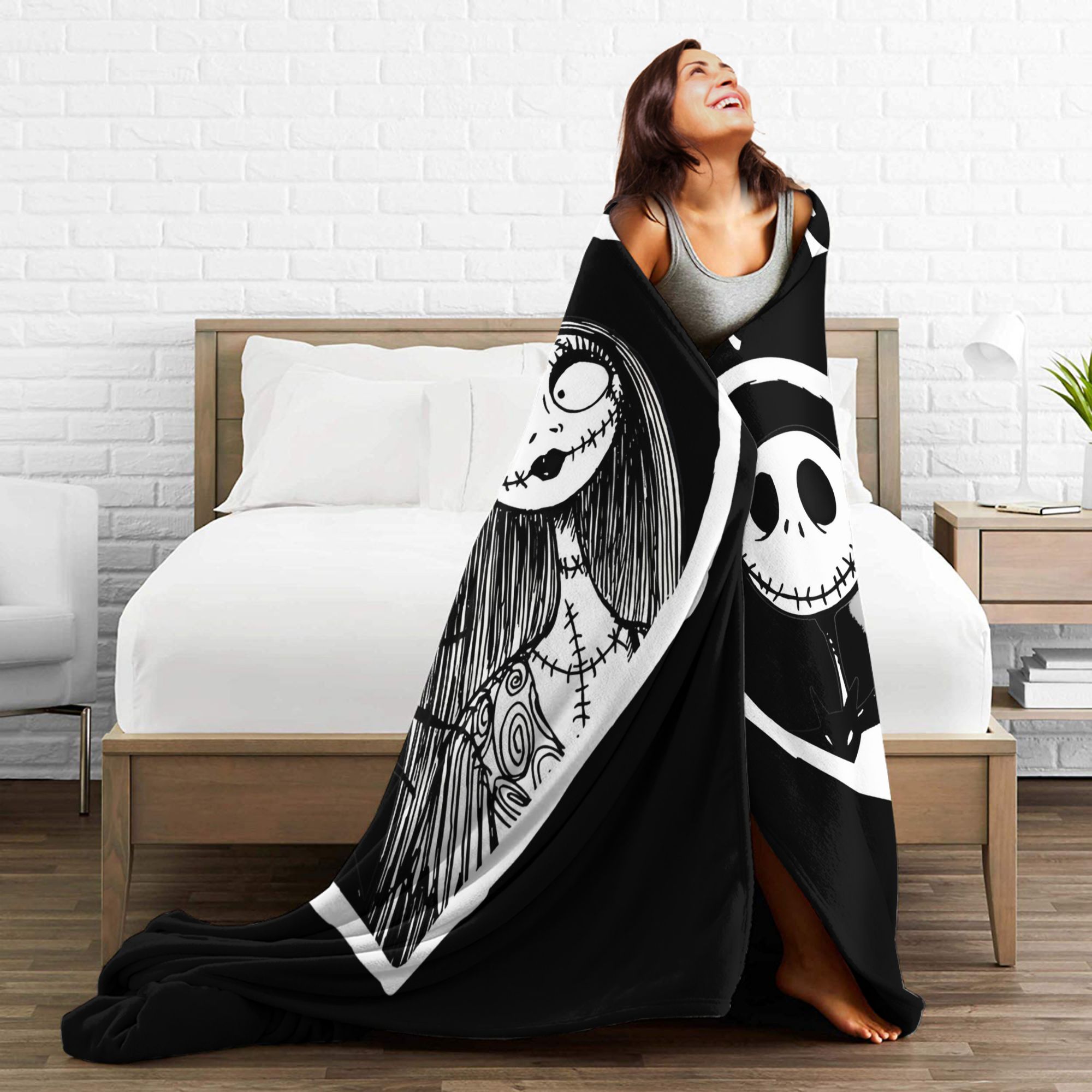 Jack Skellington Together Fore - Christmas Throw Blanket ulasan dan harga