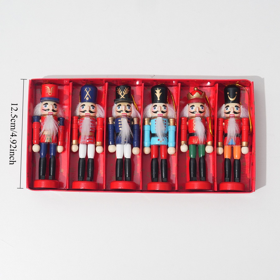 6 buah Gantungan Kayu Prajurit - Nutcracker Figurine ulasan dan harga