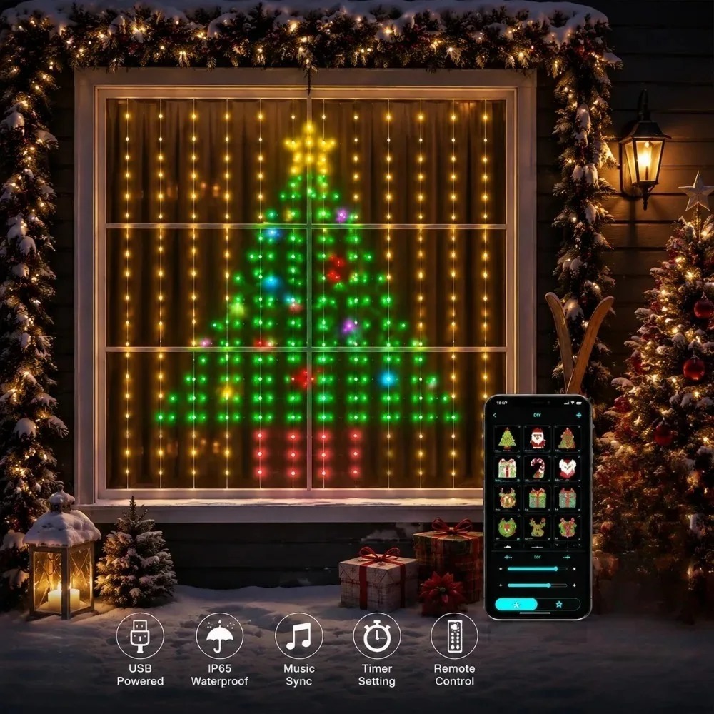 Lampu Tirai LED Pixel dengan K - Led Fairy String Lights ulasan dan harga