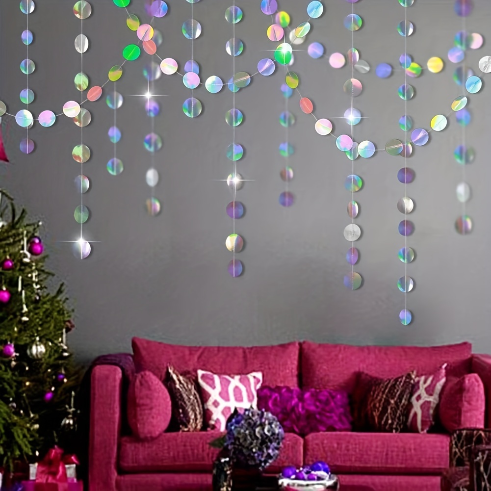 1 Buah Karangan Bunga Lingkara - Tinsel Garland Decoration ulasan dan harga