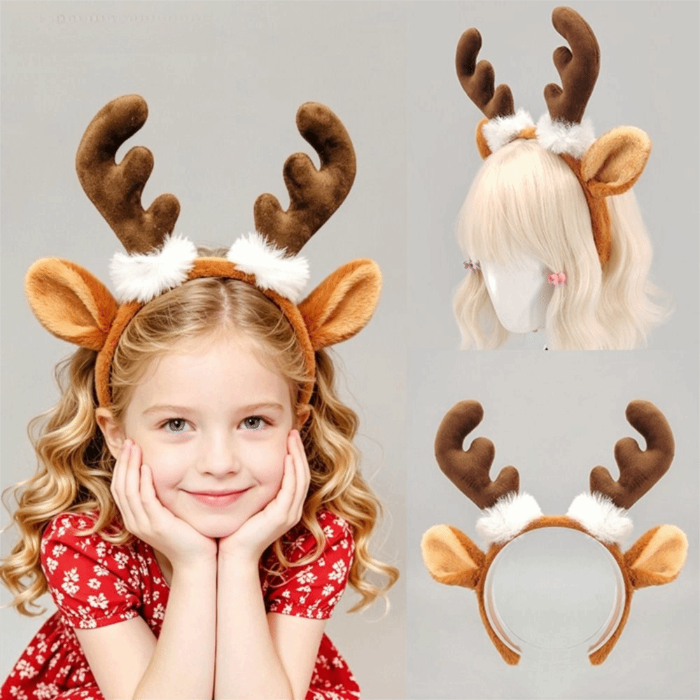 Bando Rusa Bulu Imitasi Realis - Reindeer Antlers Headband ulasan dan harga