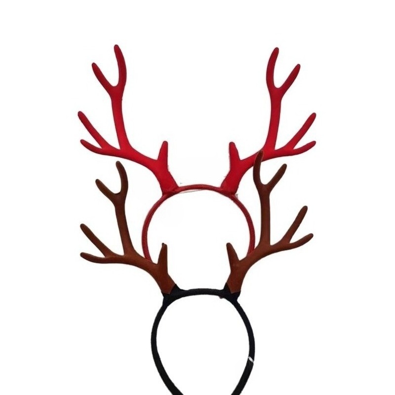 10 Pasang 17Cm Ikat Kepala Tan - Reindeer Antlers Headband ulasan dan harga