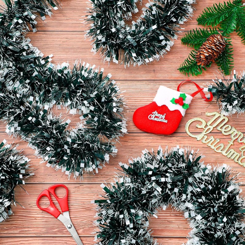 2/20m Pita Natal Garland Dapat - Tinsel Garland Decoration ulasan dan harga