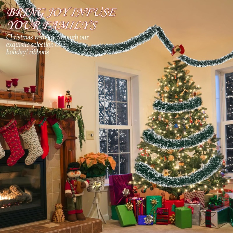 2/20m Pita Natal Garland Dapat - Tinsel Garland Decoration ulasan dan harga